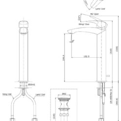 Vòi lavabo nóng lạnh GM TOTO TLG09305V