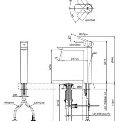 Vòi lavabo nóng lạnh GR TOTO TLG02307V