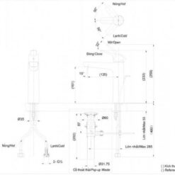 Vòi lavabo nóng lạnh GS TOTO TLG03303V1