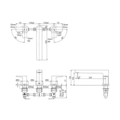 Vòi lavabo nóng lạnh GT TOTO TLG13201A