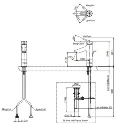 Vòi lavabo nóng lạnh LB TOTO TLS01304V