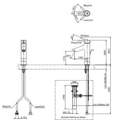 Vòi lavabo nóng lạnh LB TOTO TLS01304V 8 Vòi lavabo nóng lạnh LB TOTO TLS01304V