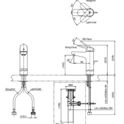 Vòi lavabo nóng lạnh LF TOTO TLS04304V