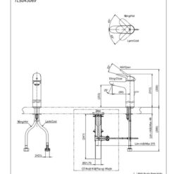 Vòi lavabo nóng lạnh LF TOTO TLS04306V