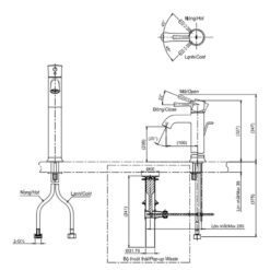 Vòi lavabo nóng lạnh LN TOTO TLS02305V