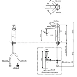 Vòi lavabo nóng lạnh New Standard TOTO TVLM112NS 10 Vòi lavabo nóng lạnh New Standard TOTO TVLM112NS