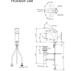Vòi lavabo nóng lạnh Rei-S TOTO TTLR302F-1NR 19 Vòi lavabo nóng lạnh Rei-S TOTO TTLR302F-1NR
