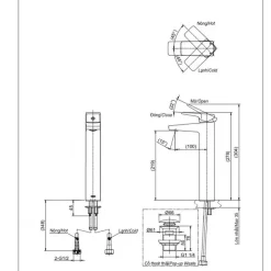 Vòi lavabo nóng lạnh RUFICE TOTO TVLM109RU
