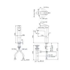 Vòi lavabo nóng lạnh TOTO TLS06303V