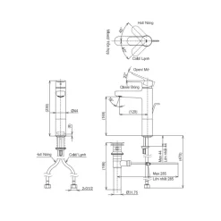 Vòi lavabo nóng lạnh TOTO TLS06303V
