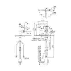 Vòi lavabo nóng lạnh TOTO TLS073J0V dây rút