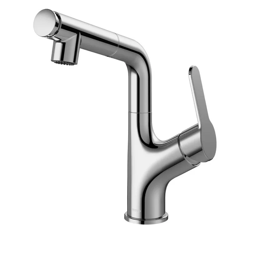 Vòi lavabo nóng lạnh TOTO TLS083J0V dây rút 3 Vòi lavabo nóng lạnh TOTO TLS083J0V dây rút