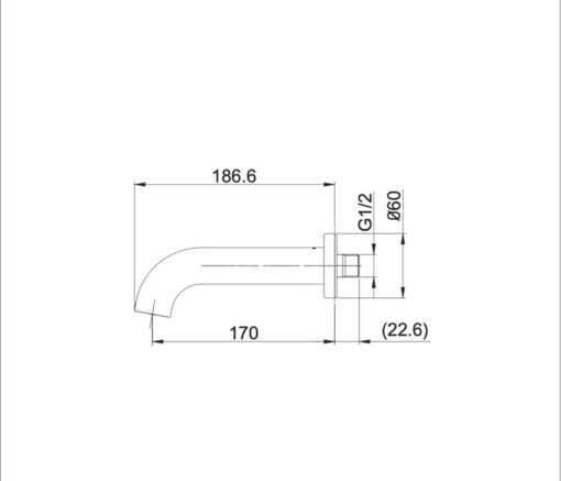 Vòi xả bồn âm tường GF TOTO TBG11001B