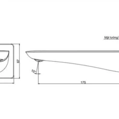 Vòi xả bồn âm tường GR TOTO TBG02001B 15 Vòi xả bồn âm tường GR TOTO TBG02001B