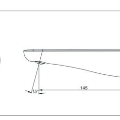 Vòi xả bồn âm tường LC TOTO TBS03001B