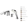 Vòi xả bồn tắm TOTO TBG09202A nóng lạnh kèm tay sen
