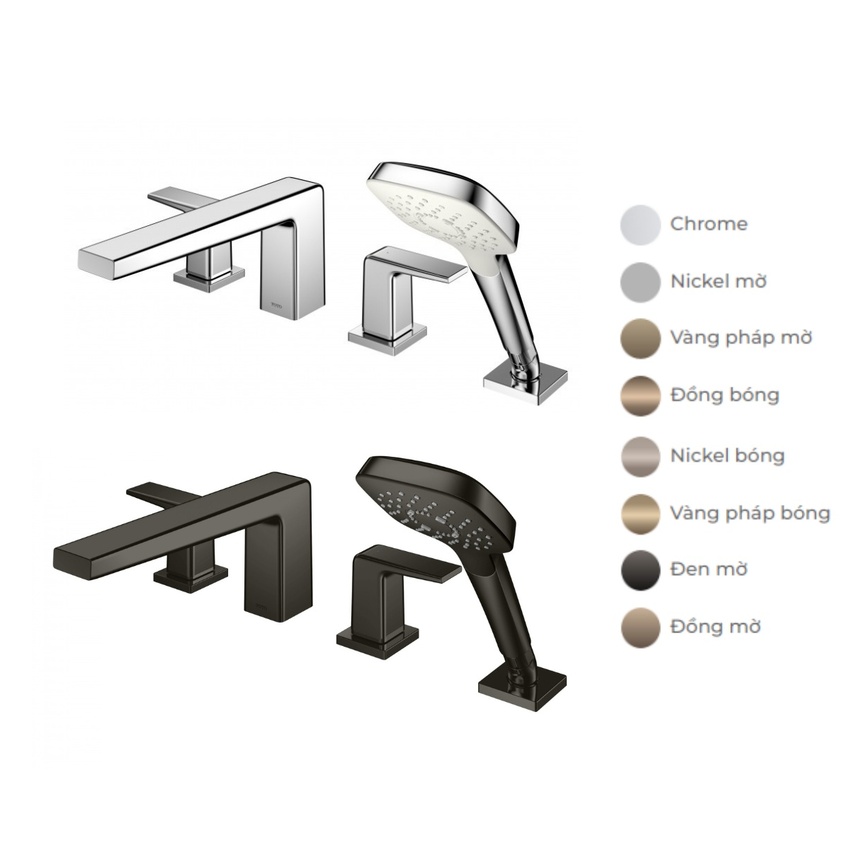Vòi xả bồn tắm TOTO TBG10202A nóng lạnh kèm tay sen 9 Vòi xả bồn tắm TOTO TBG10202A nóng lạnh kèm tay sen