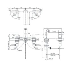 Vòi xả bồn tắm TOTO TBG13201A nóng lạnh