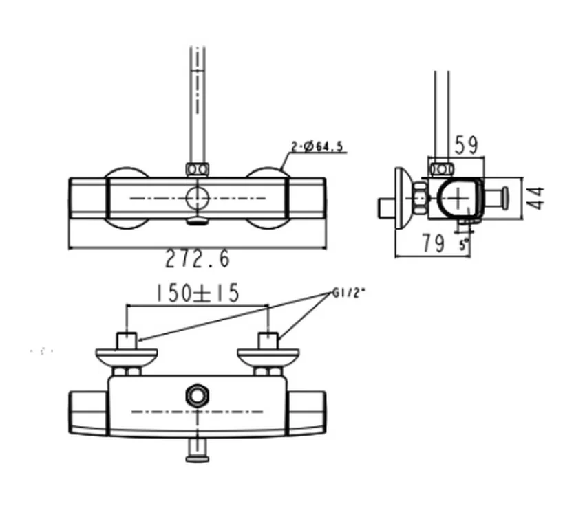 Vòi sen tắm American Standard WF-0715 (WF0715) nóng lạnh 18 Vòi sen nóng lạnh American Standard WF-0715 - Hình ảnh 5