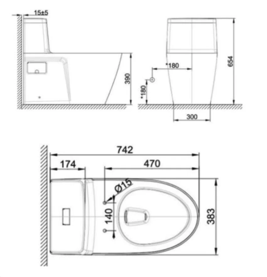 Bồn cầu 1 khối American Standard VF-1808TPL nắp điện tử Bồn cầu 1 khối American Standard VF-1808TPL nắp điện tử