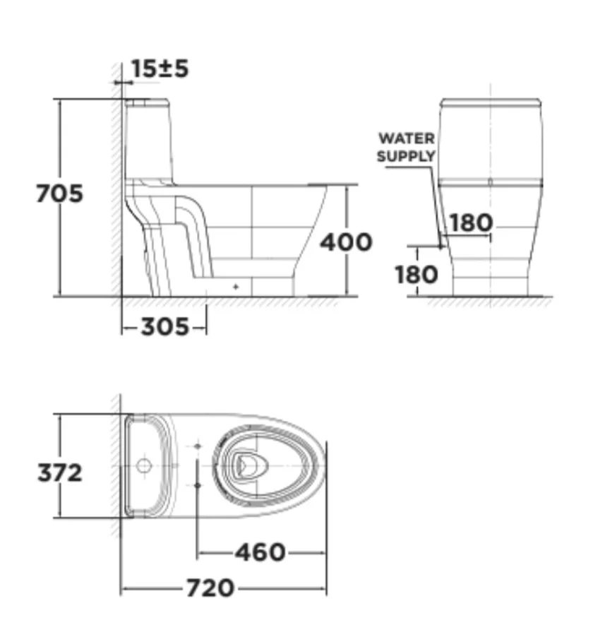 Bồn cầu American Standard VF-1862PR nắp điện tử - SKU: VF-1862PR Bồn cầu American Standard VF-1862PR nắp điện tử
