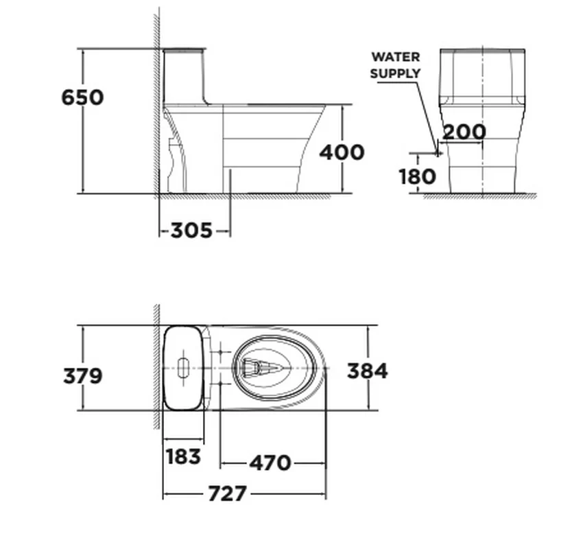 Bồn Cầu 1 Khối American Standard WP-1880 Bồn Cầu 1 Khối American Standard WP-1880 - Ảnh 3