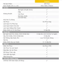 Bồn cầu 1 khối American Standard WP-1880PR (WP1880PR) nắp điện tử 9 Bồn cầu 1 khối American Standard WP-1880PR (WP1880PR) nắp điện tử