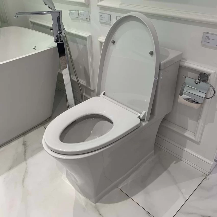 Bồn cầu 1 khối American Standard WP-2025 (WP2025) nắp êm dòng Kastello 23 Bồn cầu 1 khối WP-2025 trong không gian phòng tắm