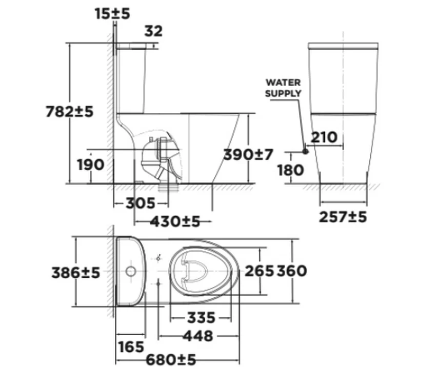 Bồn Cầu American Standard 2407-WT SKU: 2407-WT Bồn Cầu American Standard 2407-WT Thiết Kế Hiện Đại