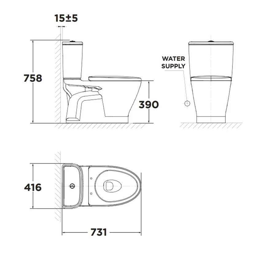 Bồn cầu 2 khối American Standard VF-2162 thiết kế hiện đại Bồn cầu 2 khối American Standard VF-2162 thiết kế hiện đại - SKU VF-2162