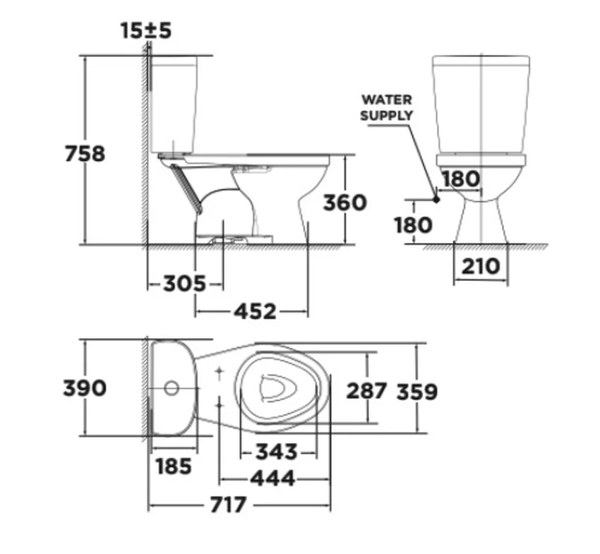 Bồn cầu American Standard VF-2397 Bồn cầu American Standard VF-2397