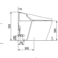 Bồn cầu điện tử thông minh American Standard WP-1806 (WP1806) dòng Acacia Evolution