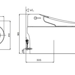 Bồn cầu điện tử thông minh American Standard WP-5017 (WP5017) dòng New AeroZen