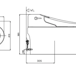 Bồn cầu điện tử thông minh American Standard WP-5017 (WP5017) dòng New AeroZen 16 Bồn cầu điện tử thông minh American Standard WP-5017 (WP5017) dòng New AeroZen