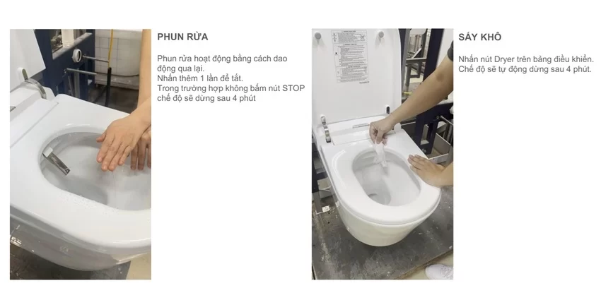 Nắp điện tử thông minh American Standard Nắp điện tử hiện đại American Standard SKU 103032BL00+103026SH00