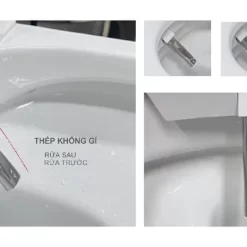 Bồn cầu treo tường nắp điện tử thông minh dòng Aero-Lite American Standard 103032BL00 + 103026SH00 (1073919990) 22 Bồn cầu treo tường nắp điện tử thông minh dòng Aero-Lite American Standard 103032BL00 + 103026SH00 (1073919990)