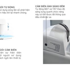 Bồn cầu treo tường nắp điện tử thông minh dòng Aero-Lite American Standard 103032BL00 + 103026SH00 (1073919990)