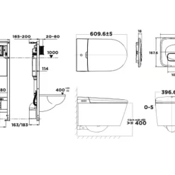 Bồn cầu treo tường nắp điện tử thông minh dòng Aero-Lite American Standard 103032BL00 + 103026SH00 (1073919990) 27 Bồn cầu treo tường nắp điện tử thông minh dòng Aero-Lite American Standard 103032BL00 + 103026SH00 (1073919990)