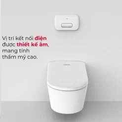 Bồn cầu treo tường nắp điện tử thông minh dòng Aero-Lite American Standard 103032BL00 + 103026SH00 (1073919990) 30 Bồn cầu treo tường nắp điện tử thông minh dòng Aero-Lite American Standard 103032BL00 + 103026SH00 (1073919990)