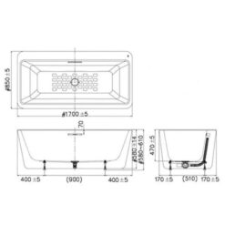 Bồn tắm đặt sàn Acacia E 1.7m American Standard BTAS6719