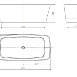 Bồn tắm đặt sàn đá Zenistone 1.8m American Standard BTAS9831 14 Bồn tắm đặt sàn đá Zenistone 1.8m American Standard BTAS9831