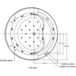 Bồn tắm massage thủy lực sủi bọt IDS 1.7m American Standard 70202100-WT (70202100WT)
