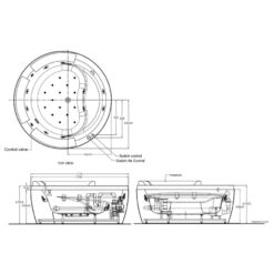 Bồn tắm massage thủy lực sủi bọt khí IDS 1.7m American Standard 70212100-WT (70212100WT)