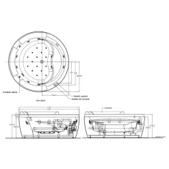 Bồn tắm massage thủy lực sủi bọt khí IDS 1.7m American Standard 70212100-WT (70212100WT)