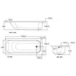 Bồn tắm xây Active 1.7m American Standard 70270P-WT (70270PWT) (Bộ xả) 14 Bồn tắm xây Active 1.7m American Standard 70270P-WT (70270PWT) (Bộ xả)