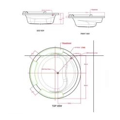 Bồn tắm xây IDS 1.7m American Standard 70200-WT (70200WT)