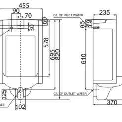 Bồn tiểu nam treo tường American Standard cảm ứng WP-6506 (WP6506)