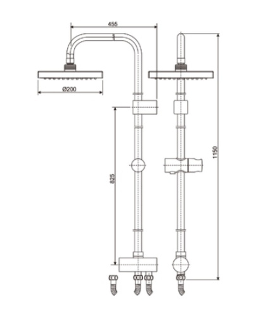Thiết kế của Cây sen phun mưa American Standard WF-9071 - Hải Yến Home Thiết kế sang trọng của Cây sen phun mưa American Standard WF-9071