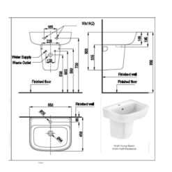Chân chậu lavabo lửng LOVEN American Standard VF-7062 (VF7062)