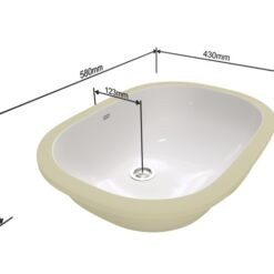 Chậu lavabo âm bàn American Standard 0458-WT (0458WT) 10 Chậu lavabo âm bàn American Standard 0458-WT (0458WT)